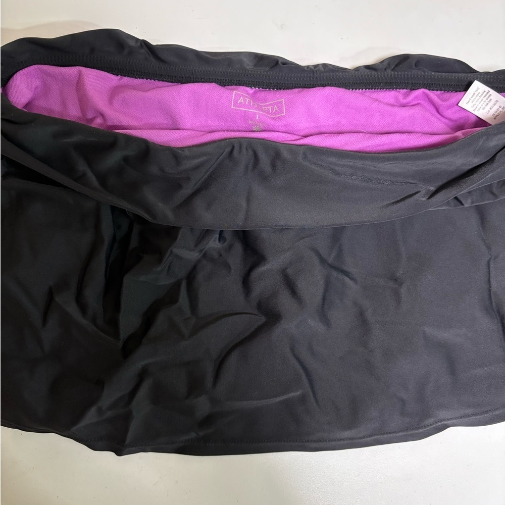 Athleta Black and Pink Mini Skirt